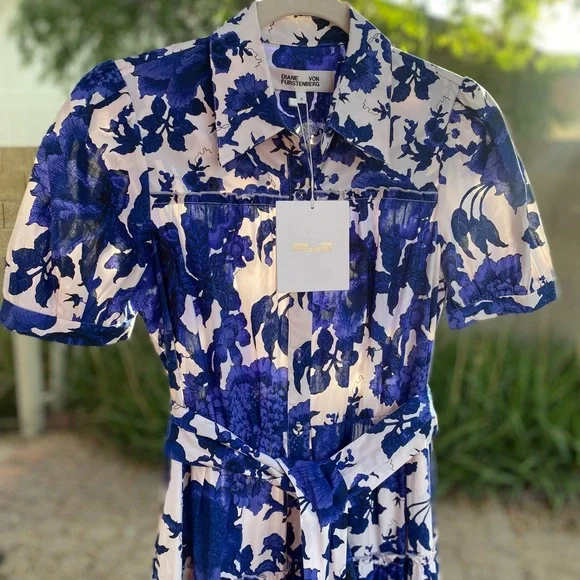 NWT Diane Von Furstenburg DVF ‘Queena’ Tiered Dress M/6– Easter Wedding Guest - Picture 7 of 12